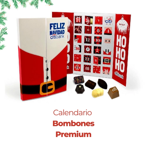 Calendarios de adviento personalizados - Dulces personalizados Navidad 2023 - Calendarios de adviento personalizados, cestas de Navidad para clientes y empleados | Regalos promocionales Navidad